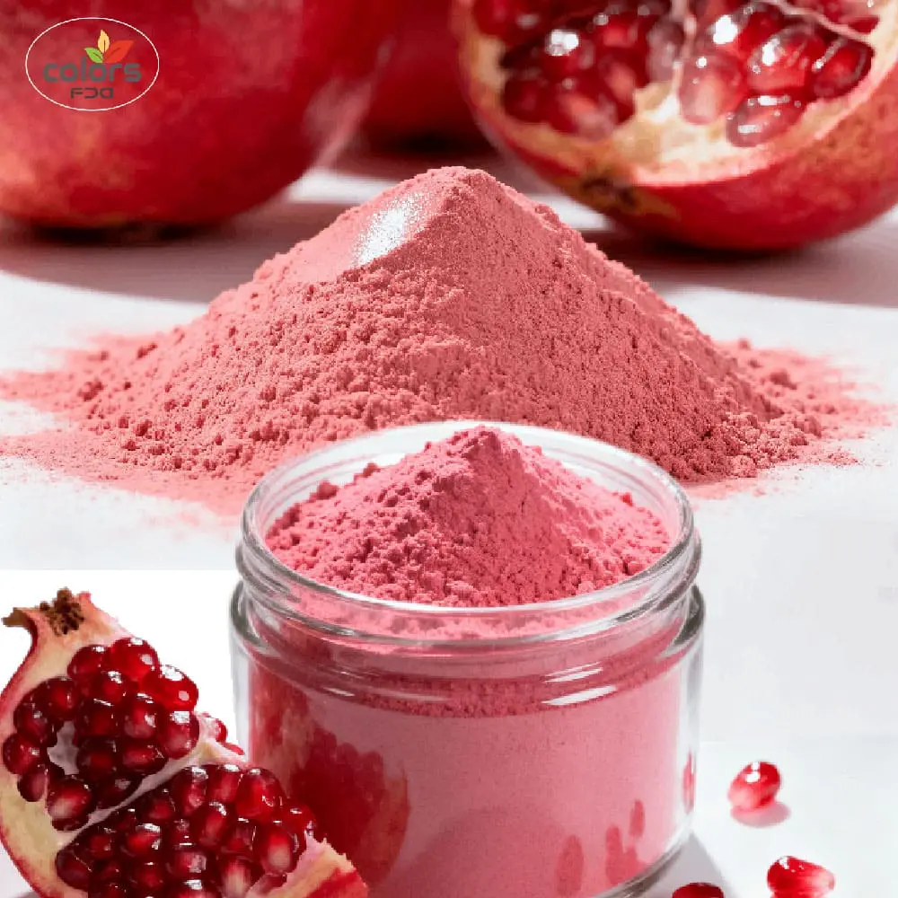 مسحوق فواكه طبيعي 100% مجفف بالرش وبالتجميد للحلويات والألوان الطبيعية من ColorsFDA